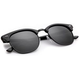 Sunglasses Men Polarized Sunglasses for Men Women Unisex Semi-Rimless Frame